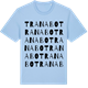 Blue Soul t-shirt med Tranabo ordlek t-shirt