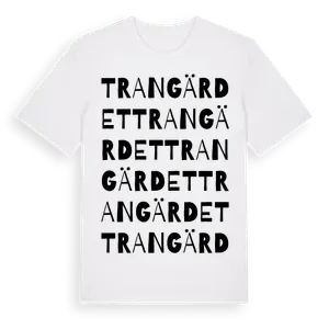 Trangärdet ordlek t-shirt – ekologisk bomull t-shirt från Pinshirt