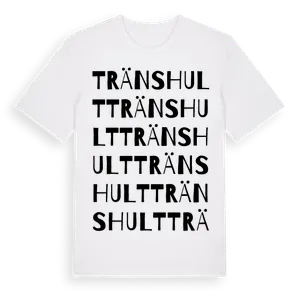 Tränshult ordlek t-shirt – ekologisk bomull t-shirt från Pinshirt