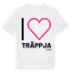 White t-shirt med Jag älskar Träppja t-shirt stort tryck