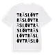 White t-shirt med Träslöv ordlek t-shirt