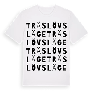 Träslövsläge ordlek t-shirt – ekologisk bomull t-shirt från Pinshirt
