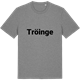 Mid Heather Gray t-shirt med Tröinge fetstil t-shirt