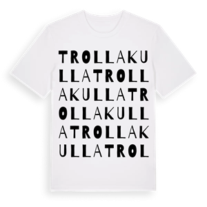 Trollakulla ordlek t-shirt – ekologisk bomull t-shirt från Pinshirt