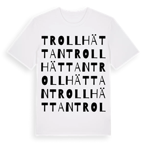Trollhättan ordlek t-shirt – ekologisk bomull t-shirt från Pinshirt