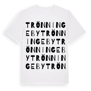 Trönningeby ordlek t-shirt – ekologisk bomull t-shirt från Pinshirt