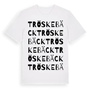 Tröskebäck ordlek t-shirt – ekologisk bomull t-shirt från Pinshirt