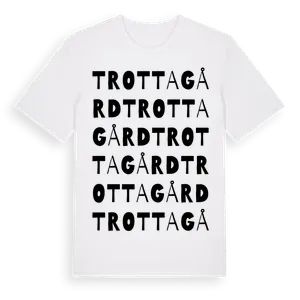 Trottagård ordlek t-shirt – ekologisk bomull t-shirt från Pinshirt