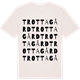 Vintage White t-shirt med Trottagård ordlek t-shirt
