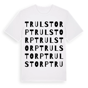 Trulstorp ordlek t-shirt – ekologisk bomull t-shirt från Pinshirt