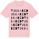 Pink Cotton t-shirt med Tubbared ordlek t-shirt