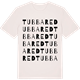 Vintage White t-shirt med Tubbared ordlek t-shirt