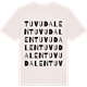 Vintage White t-shirt med Tuvudalen ordlek t-shirt
