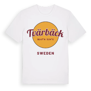 Tvärbäck cirkel t-shirt – ekologisk bomull t-shirt från Pinshirt