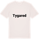 Vintage White t-shirt med Tygared fetstil t-shirt