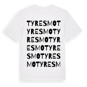Tyresmo ordlek t-shirt – ekologisk bomull t-shirt från Pinshirt