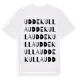 White t-shirt med Uddekulla ordlek t-shirt