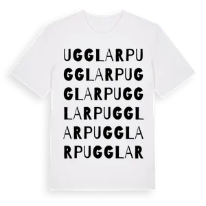 Ugglarp ordlek t-shirt – ekologisk bomull t-shirt från Pinshirt