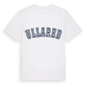 Ullared college t-shirt – ekologisk bomull t-shirt från Pinshirt