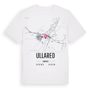 Ullared karta t-shirt – ekologisk bomull t-shirt från Pinshirt
