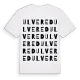 Ulvered ordlek t-shirt