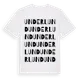 White t-shirt med Underlund ordlek t-shirt