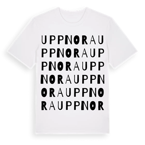 Uppnora ordlek t-shirt – ekologisk bomull t-shirt från Pinshirt