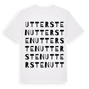 Uttersten ordlek t-shirt – ekologisk bomull t-shirt från Pinshirt