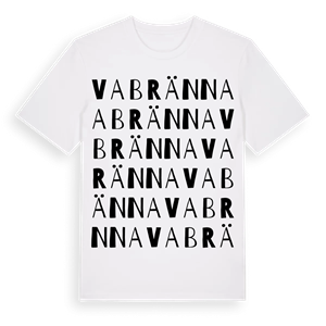 Vabränna ordlek t-shirt – ekologisk bomull t-shirt från Pinshirt