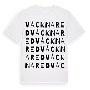 Våcknared ordlek t-shirt – ekologisk bomull t-shirt från Pinshirt