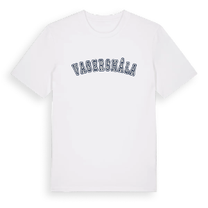 Vagershåla college t-shirt – ekologisk bomull t-shirt från Pinshirt