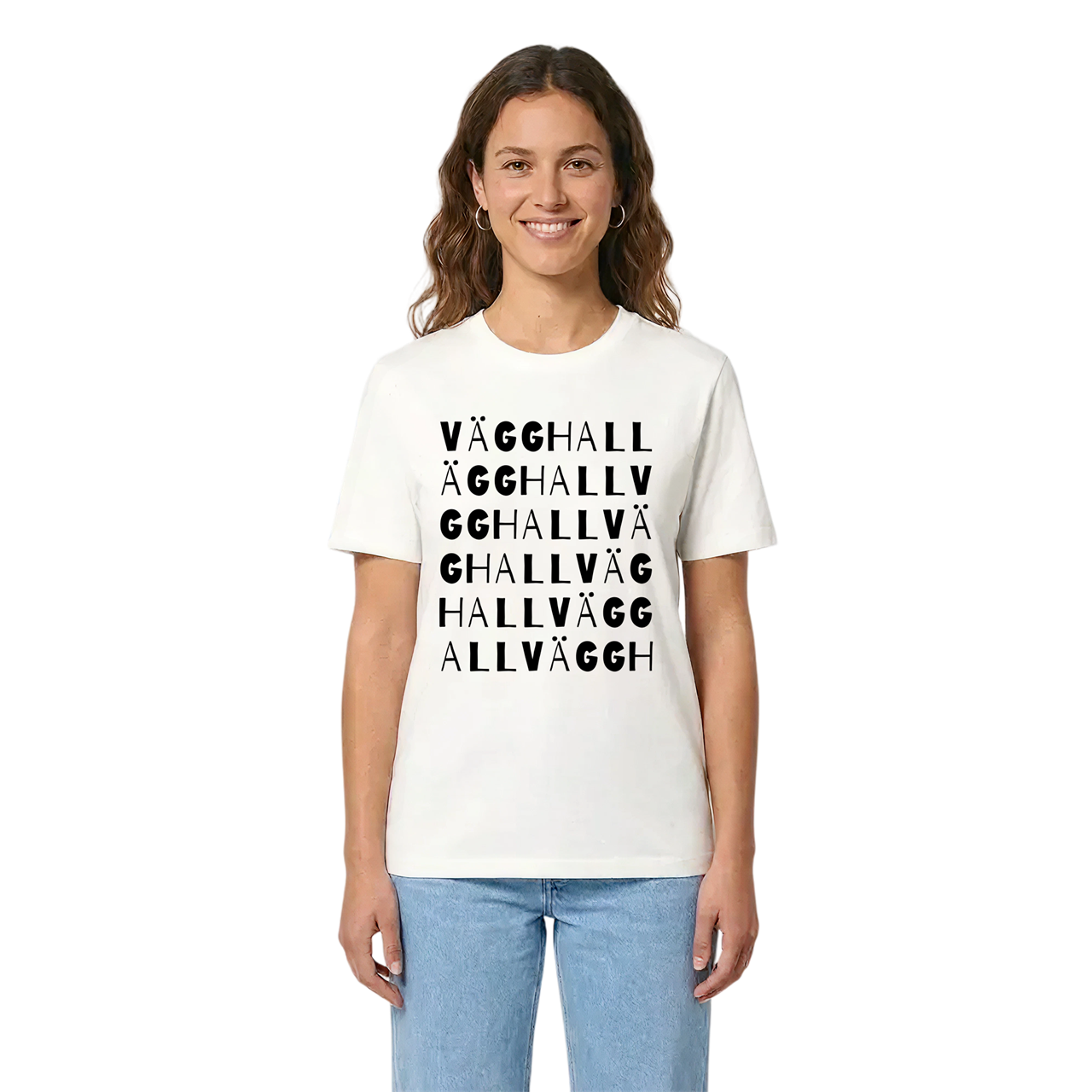 Vägghall ordlek t-shirt i miljö