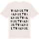 Vintage White t-shirt med Vakhult ordlek t-shirt