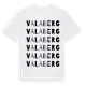 White t-shirt med Valaberg ordlek t-shirt
