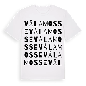 Vålamosse ordlek t-shirt – ekologisk bomull t-shirt från Pinshirt