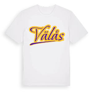 Välås baseball t-shirt – ekologisk bomull t-shirt från Pinshirt