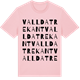 Pink Cotton t-shirt med Vallda Trekant ordlek t-shirt