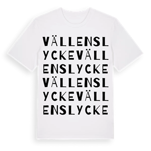 Vällenslycke ordlek t-shirt – ekologisk bomull t-shirt från Pinshirt