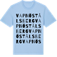 Blue Soul t-shirt med Vapnö Stålsberg ordlek t-shirt