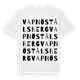Vapnö Stålsberg ordlek t-shirt