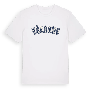 Värbons college t-shirt – ekologisk bomull t-shirt från Pinshirt