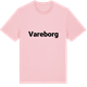 Pink Cotton t-shirt med Vareborg fetstil t-shirt