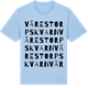 Blue Soul t-shirt med Värestorps kvarn ordlek t-shirt