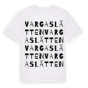 Vargaslätten ordlek t-shirt – ekologisk bomull t-shirt från Pinshirt