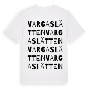 Vargaslätten ordlek t-shirt – ekologisk bomull t-shirt från Pinshirt