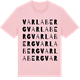 Pink Cotton t-shirt med Varlaberg ordlek t-shirt