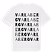 White t-shirt med Varlaberg ordlek t-shirt