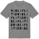 Mid Heather Gray t-shirt med Varlaplatån ordlek t-shirt