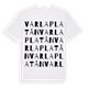Varlaplatån ordlek t-shirt