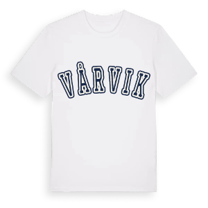 Vårvik college t-shirt – ekologisk bomull t-shirt från Pinshirt